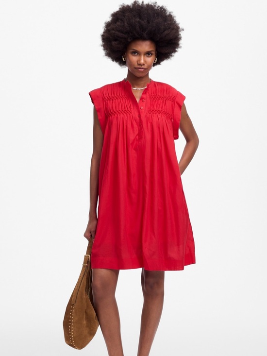 Madewell Dresses & Skirts - NWT Madewell Embroidered Pleated Mini Dress Sz M